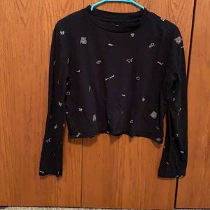 Victoria Secret Pink long sleeve crop top